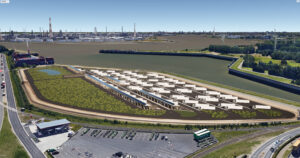 Milence and port of Antwerp