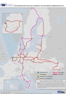 TEN T - priority corridor map